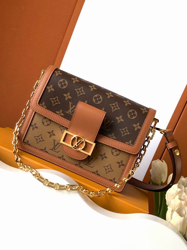 Dauphine Handbag Premium Enhanced Edition Model: M45958 Leather: Italian Grade A
