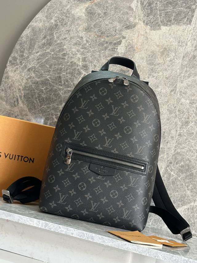 Top-Tier Authentic Single-Piece Discovery Slim Backpack M14020 Black Flower. Thi