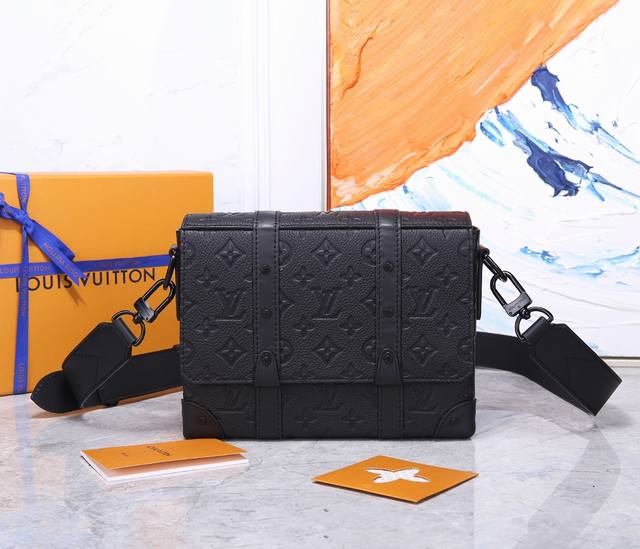 Top-Quality Original Model: M57726 Black Embossed. This Compact Rectangular Trun