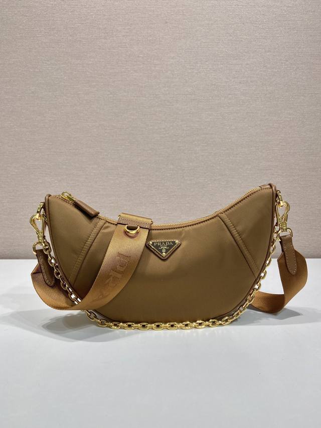 New Moon Bag 1Bh222 Multi-Function This Re-Nylon Handbag Is Crafted From Recycle