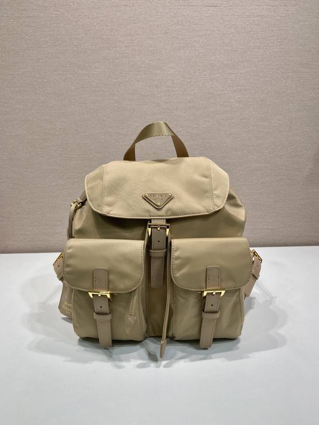 Gold Buckle Classic Backpack 1Bz677 With Gold Hardware. This Practical And Innov