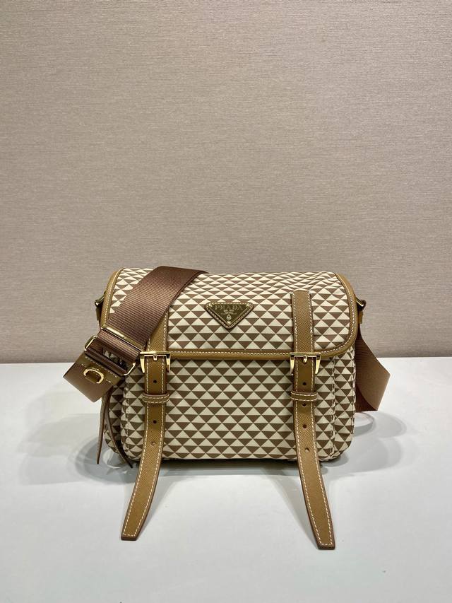 New Symbole1Bd383 Messenger Bag This Messenger Bag Is Made Of Printed Nylon Fabr