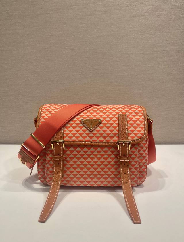 New Symbole1Bd383 Messenger Bag This Messenger Bag Is Made Of Printed Nylon Fabr