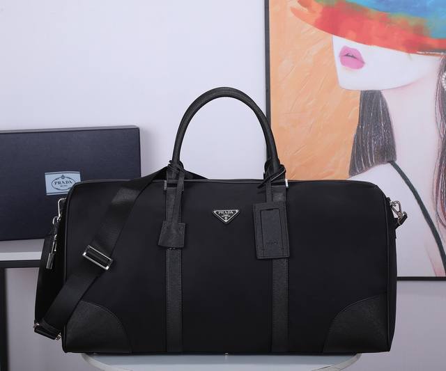 Prada Original Single Travel Bag Handbag, Model 2Vc008. Made From Original Water