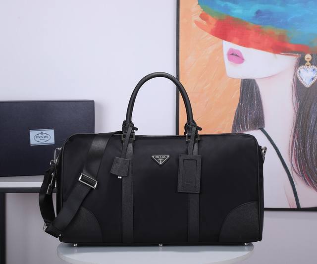 Small Prada Original Travel Bag Handbag, Model 2Vc350. Made From Original Waterp