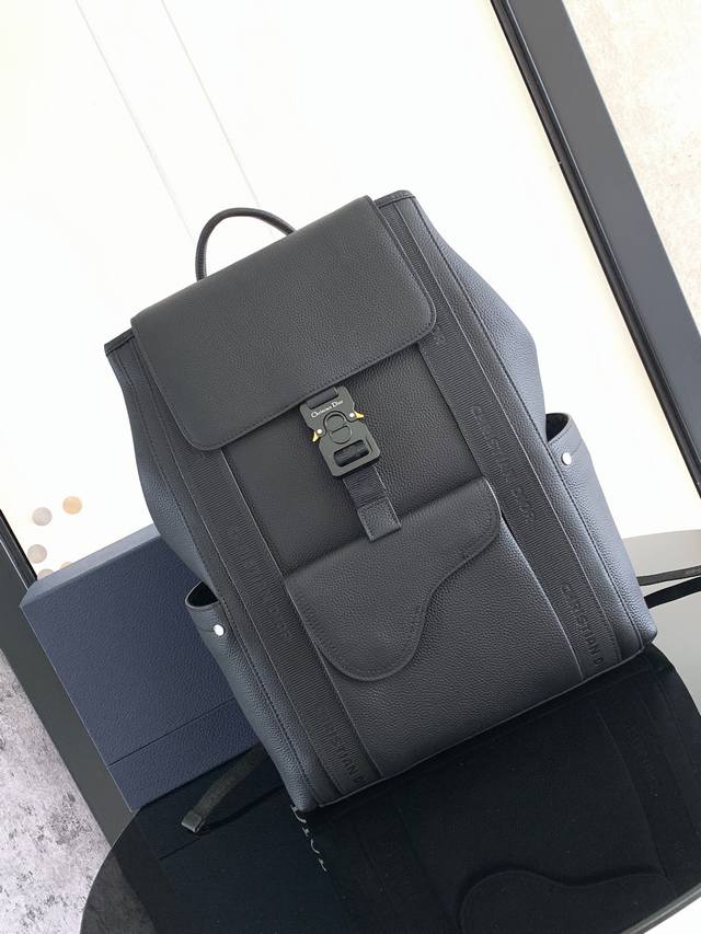 This Saddle-Style Backpack Is Both Practical And Elegant. Crafted From Beige And