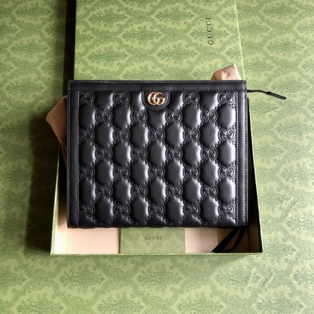 Premium Edition High-Quality Gg Matelass Clutch Bag, Featuring Quilted Leather T