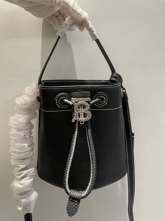 B Newest Mini Bucket Bag Crafted From Italian Tanned Grain Leather. This Bag Is
