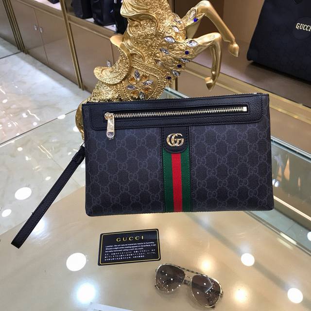 Guccl Gucci 207 Gucci Fall/Winter New Handbag, Imported Top-Grain Leather, Premi