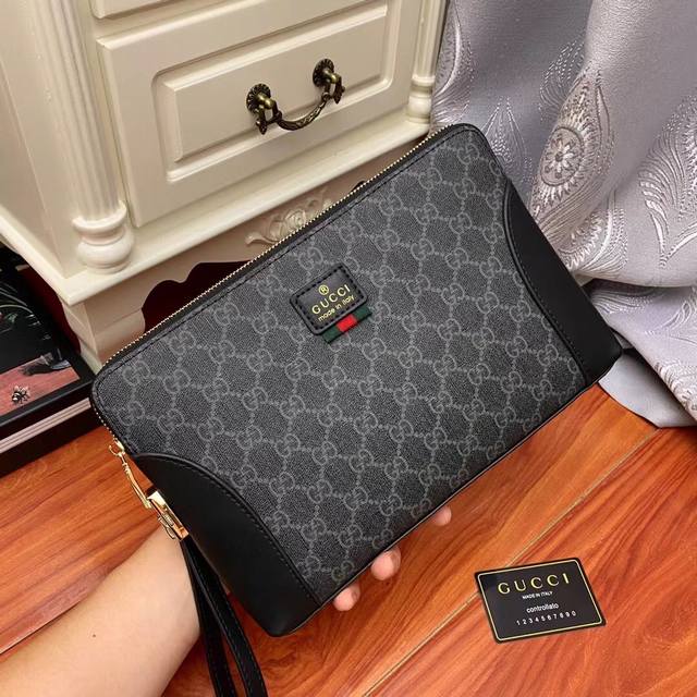 Top-Tier Gucci-Style Men's Casual Bag Made From Italian Imported Top-Grade Cowhi
