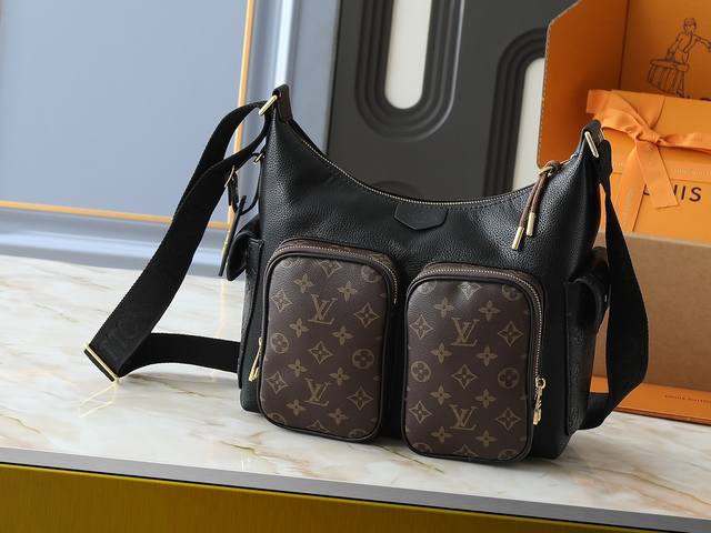 Upgraded Original M12697 Full-Leather Khaki Monogram Bag Classic Canvas Paired W