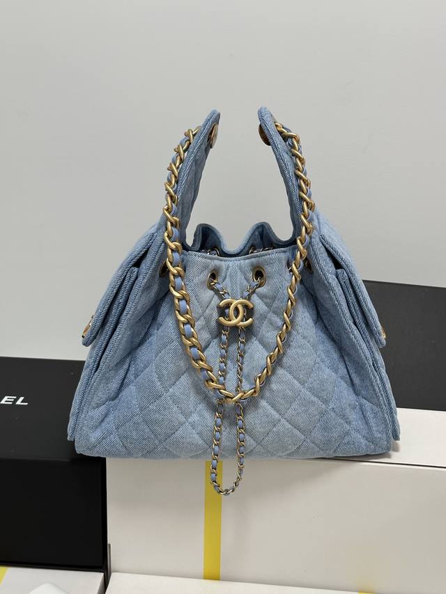 Hippie Small Denim Blue Purchased At The Boutique For Development. A Runway Favo