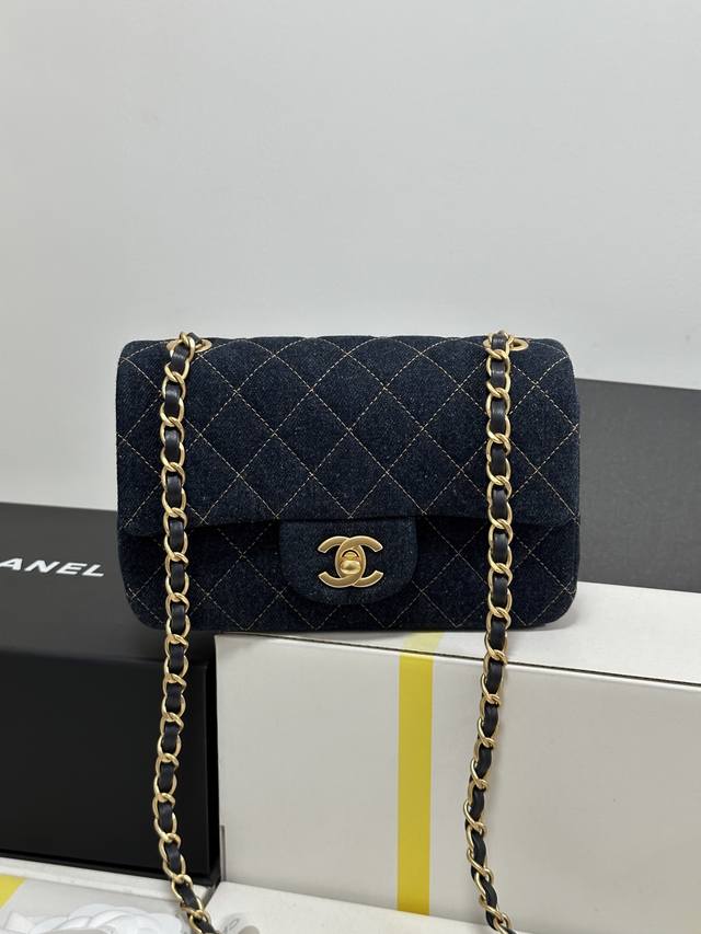 Chanel 25C Denim Cf Mini Flap Bag Hidden Black Horse, The Most Beloved Cf Design