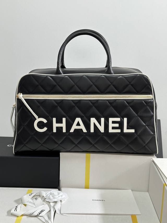 Chanel Vintage Bowling Bag Travel Tote Stunningly Gorgeous And Ultra-Cool Vintag