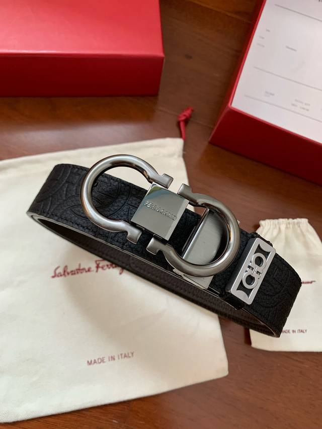 Comes With Authentic Packaging, Ferragamo Original Factory Eight-Character Buckl