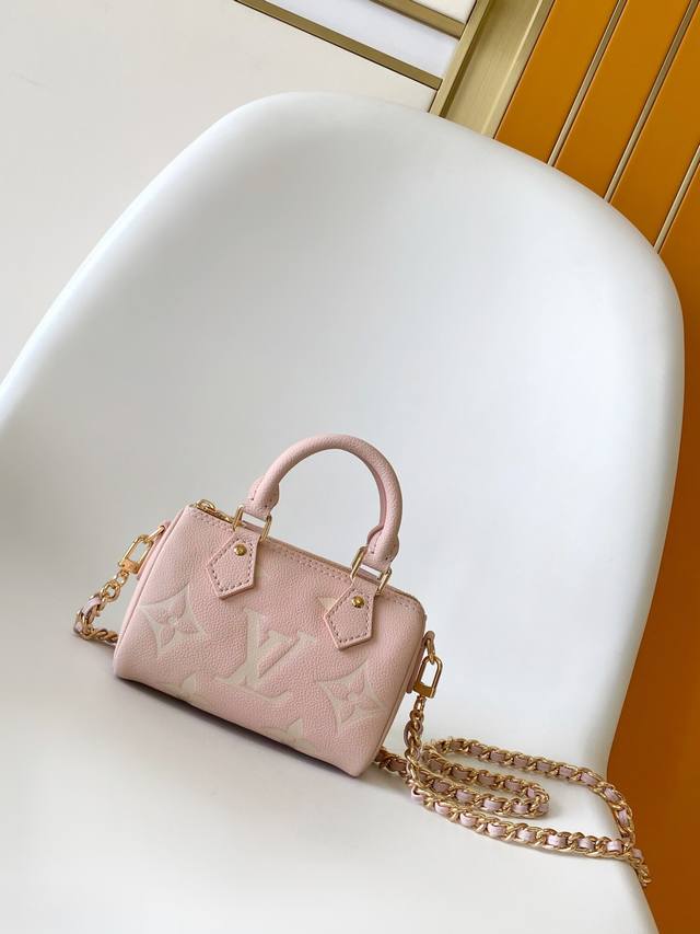 M81625 Milkshake Pink Dynamic 163M14226 This Nano Speedy Handbag Is Crafted From