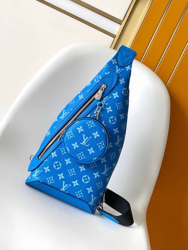 Pm31075 Blue Original M30936 Men's Chest Bag Series Duo Shoulder Bag Duo Shoulde