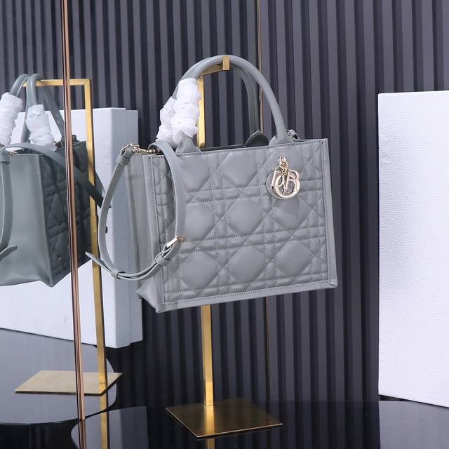 Authentic-Grade Gray Tote With Shoulder Strap This Dior Handbag Is The Brand's L