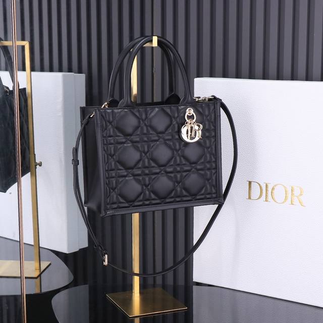 Original Factory Grade Black Dior New Tote Shoulder Strap This Dior Handbag Is T