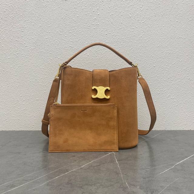 Authentic-Grade New Arrival Ce's New Mini Bucket Bag Louise Crafted From Calfski