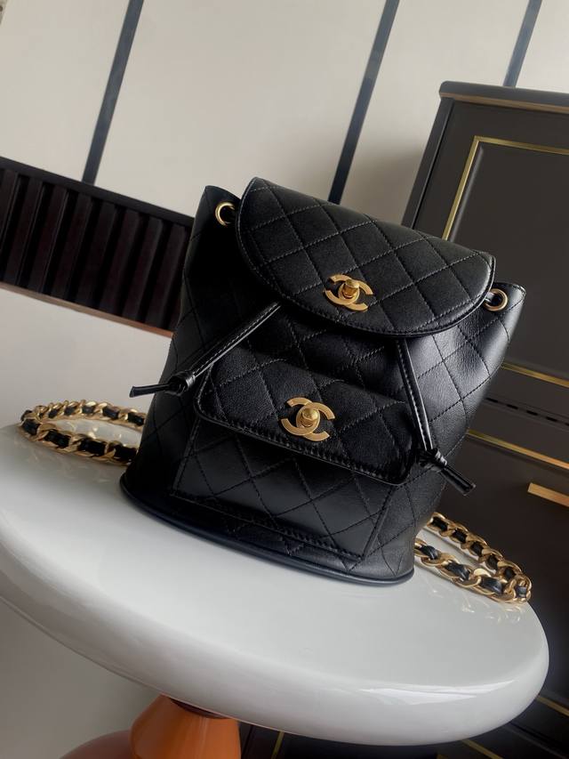Premium Grade. In Stock! Chanel Vintage-Style Backpack Is Here! This Double Back