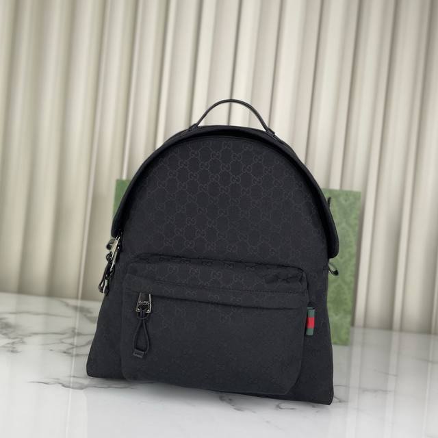 Genuine Leather Gg Canvas Medium-Sized Backpack. The 2025 Spring/Summer Collecti
