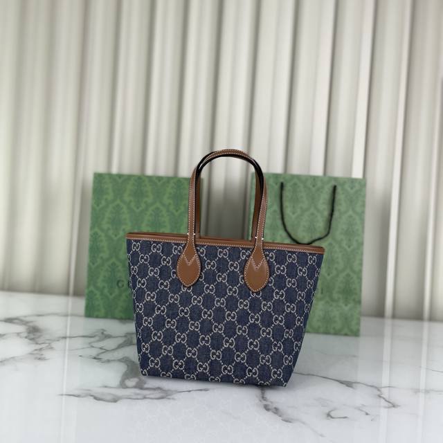 Genuine Leather Gucci Ophidia Series Mini Handbag, Beige And Ebony Gg Paired Wit