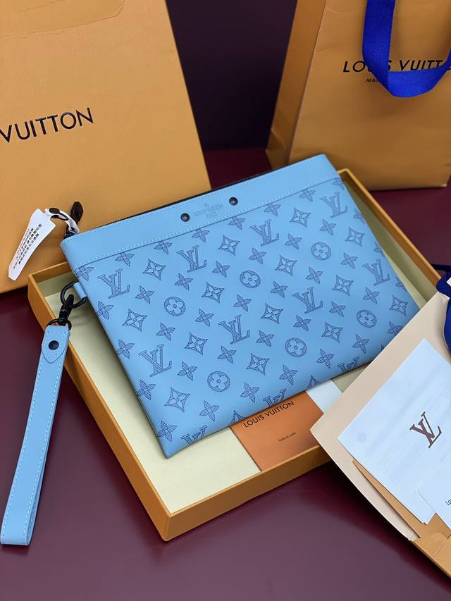 M14914 New Embossed Ice Blue! Crafted From Full-Grain Cowhide Leather, This Is T