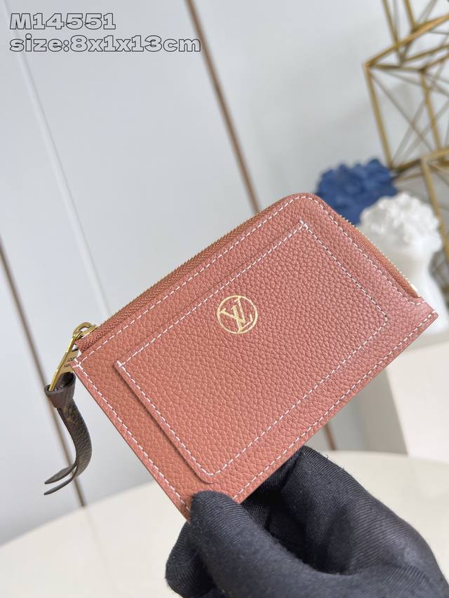 Factory Price P Top-Grade Original M14551 Brown This Low Key Card Holder Combine