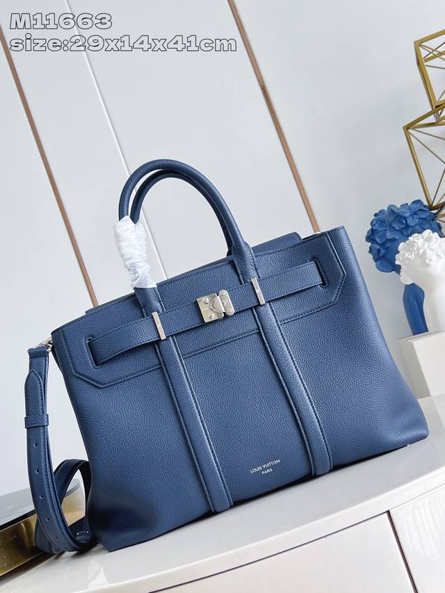 Factory Price P Top-Grade Original M11663 Navy Blue This Georges Tote Handbag Is