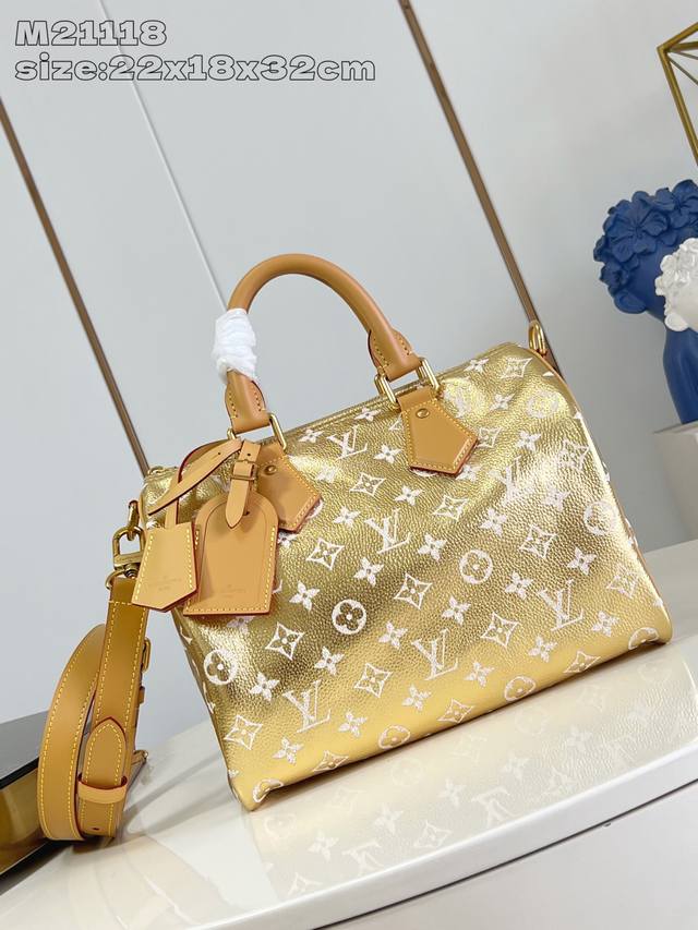 Factory Price P Top-Grade Original M21118 Golden Speedy Bandouli Re 30 Handbag C
