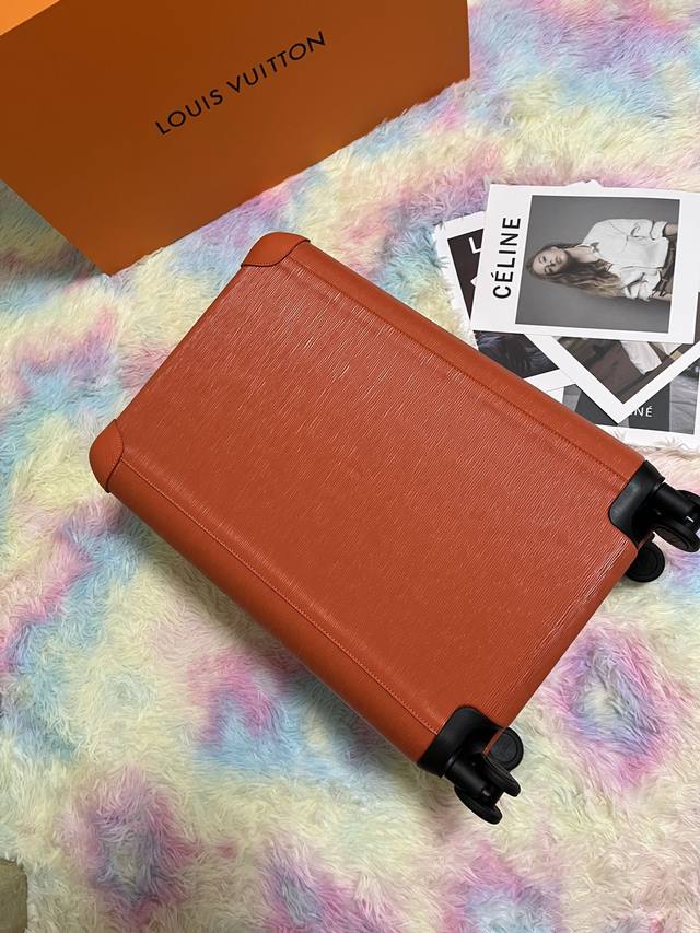 L.V High-End Luggage Suitcase, Color-Changing Leather, Customs Lock, Swivel Whee