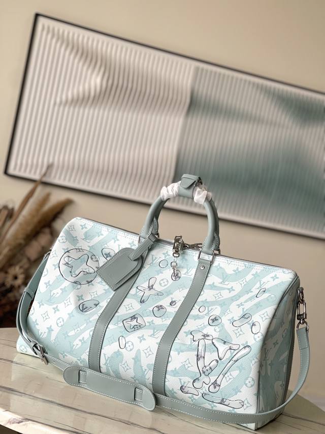 Top-Grade Original Order M22570 This Keepall Bandouli Re 50 Travel Bag Is Made F