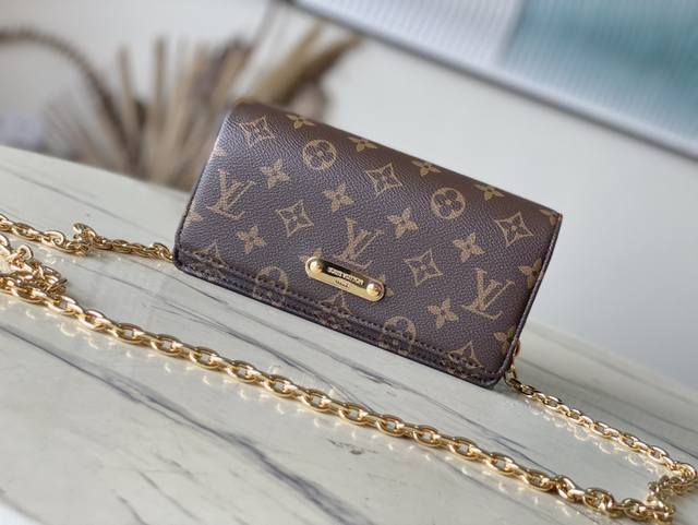 Top-Grade Original M82509 Vintage Chain Bag Woc Series Lily Woc Handbag Monogram