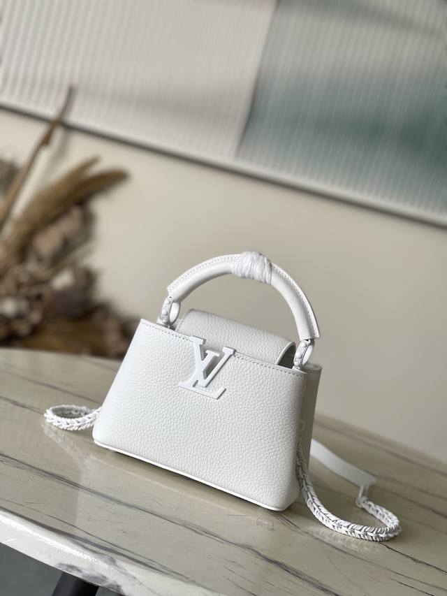 Premium Original Leather M25255 White With White Hardware. The First Store Opene