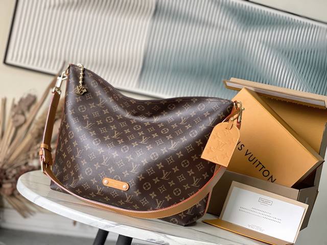 Top-Grade Original M14018 This Vagabond Hobo Handbag Is Crafted From Soft Monogr