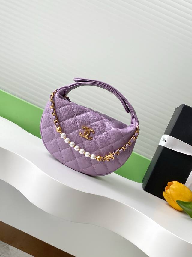 25S Black Gold Pearl Chain Hula Hoop Ball Texture Leather Is Incredibly Popular.