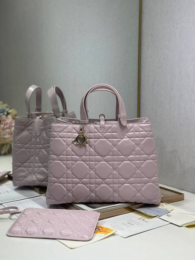 Premium Version, High-Quality Diortoujours Handbag [Pink Large] This Dior Toujou