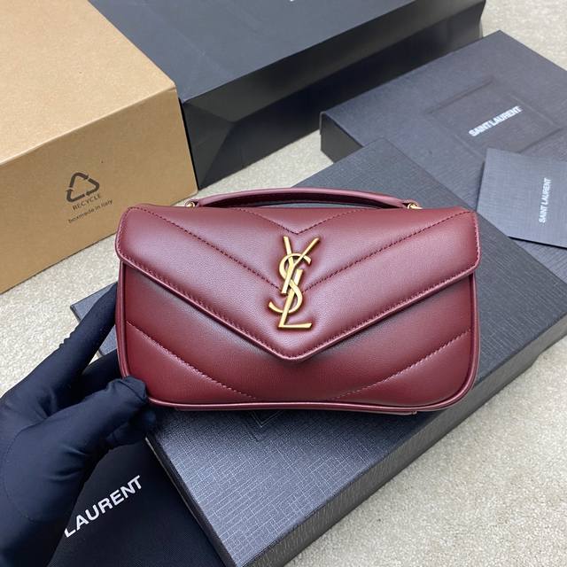 Genuine Leather, Comes With Picture Packaging, Jujube Red Sheepskin, Antique Gol
