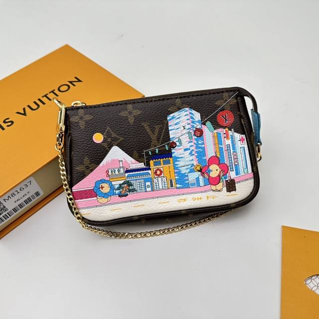 Premium Grade Authentic M81637 This Mini Pochette Accessoires Clutch Bag From Th