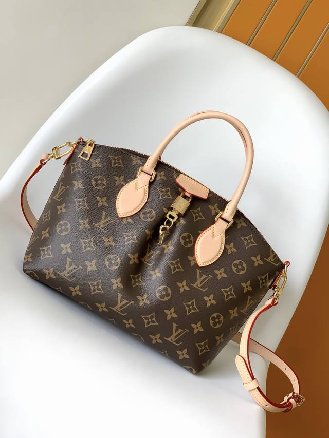 Premium Original M45986 Bo Tie Small Zipper Tote Bag Features Monogram Canvas, L