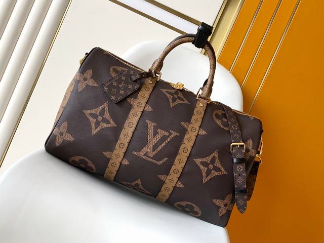 Top-Grade Original M47211 This Keepall Bandouliere 45 Ks Travel Bag Combines Mon