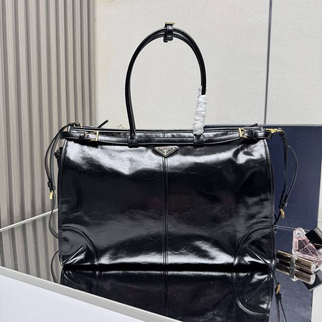 Top-Grade Genuine Leather 42Cm Lussolf Oil-Waxed Leather 1Ba439 Extra-Large This
