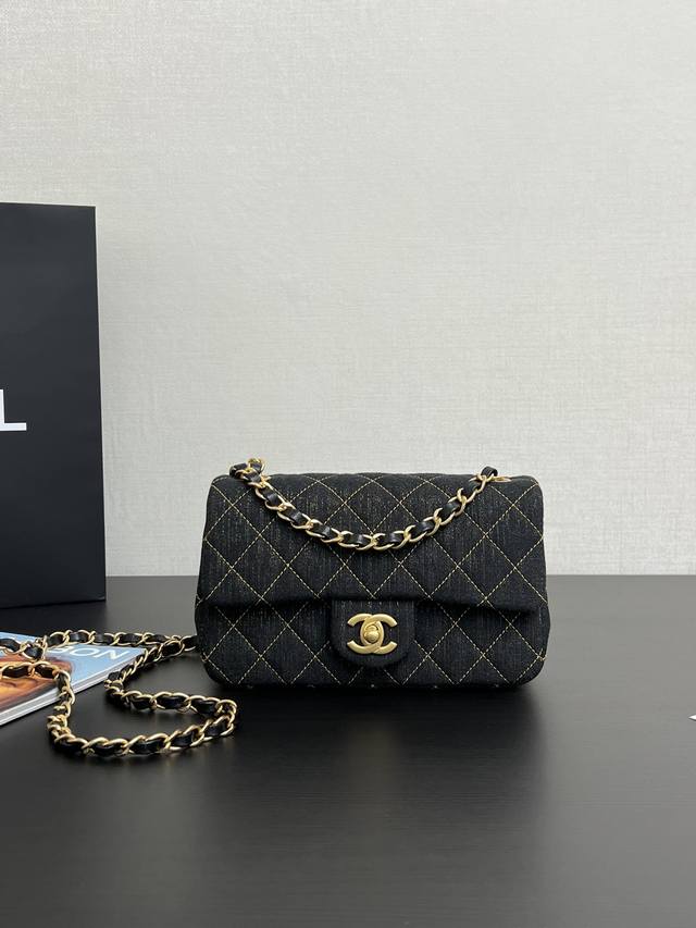 In Stock 24S Denim Cf Flap Bag. A Hidden Gem And My Favorite Cf Design. It Retai