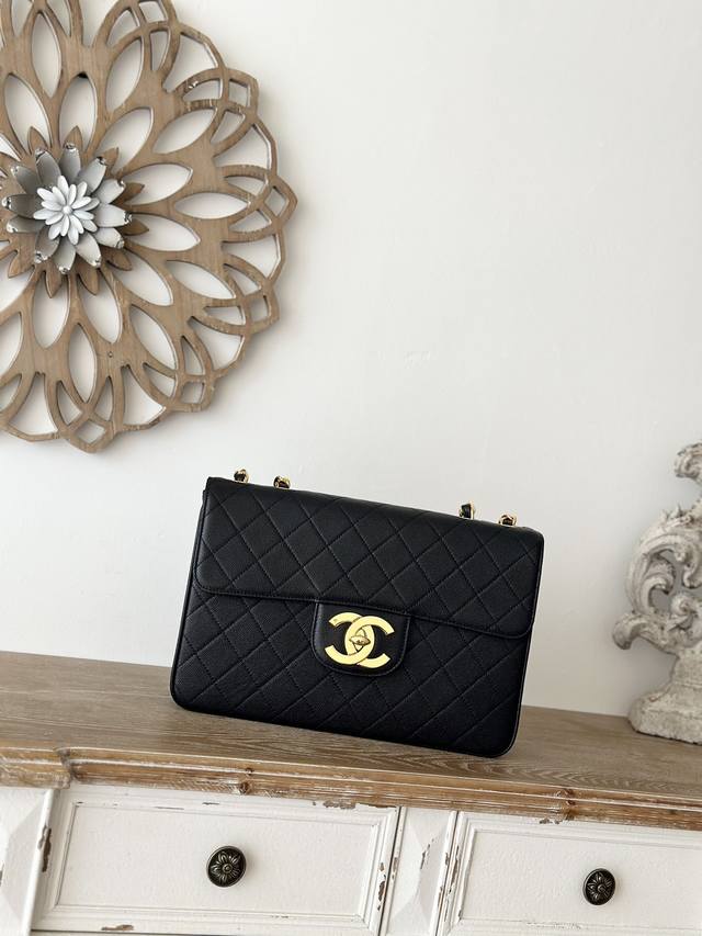 Victoria Beckham's Signature Chanel Black Ball-Patterned Limited-Edition Large G