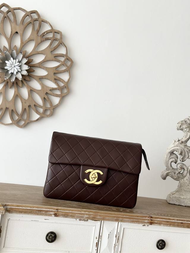 In Stock Chanel Vintage Victoria Beckham-Style Backpack, Limited Edition, Lambsk