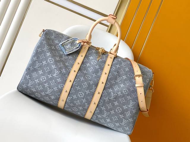 163C Chip M13748 This Elegant Keepall 45 Travel Bag Is Crafted From Soft Cotton