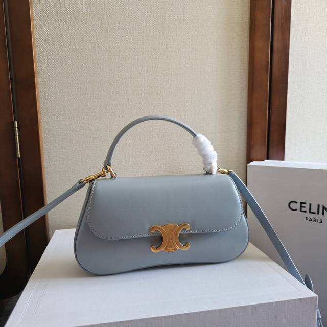 Celine New Teen Lola Shiny Cowhide Leather Handbag Cowhide Leather, Lambskin Lin