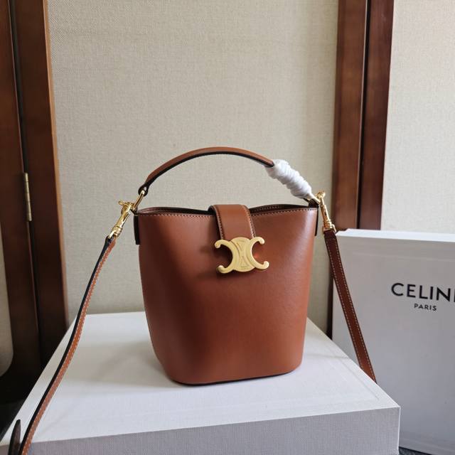 New Arrival: Ce's New Mini Bucket Bag E Crafted From Smooth, Lustrous Calfskin,