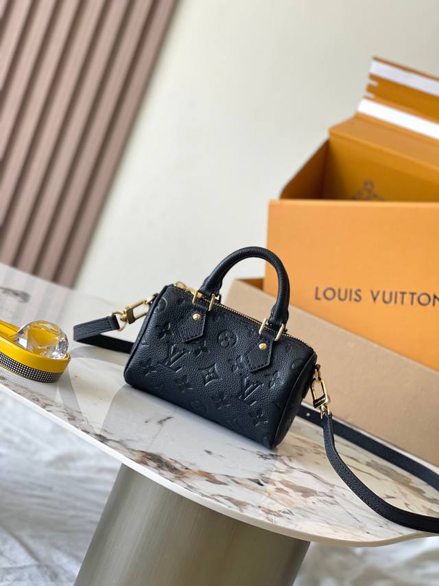 Premium Mb Original Leather Nano S Batch Eedy Handbag Model: M82450 Black Materi